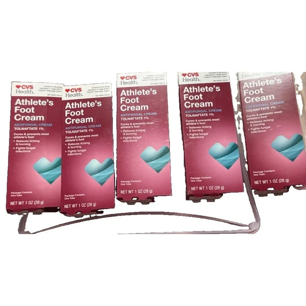 CVS Athlete's Foot Cream Lot Of 5 Tolnaftate 1% 1 Oz *See All Expiration Dates*
